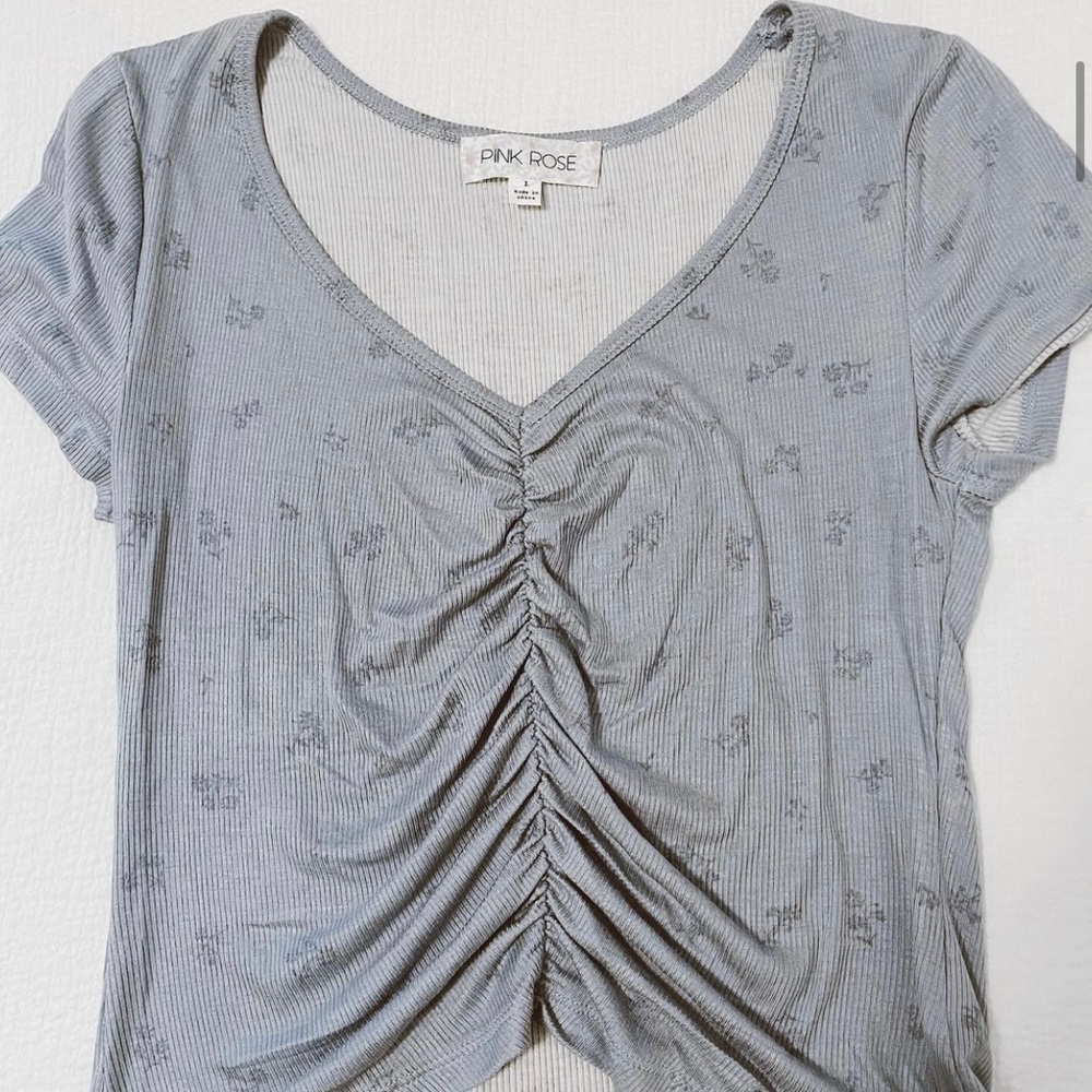 Floral cinch top